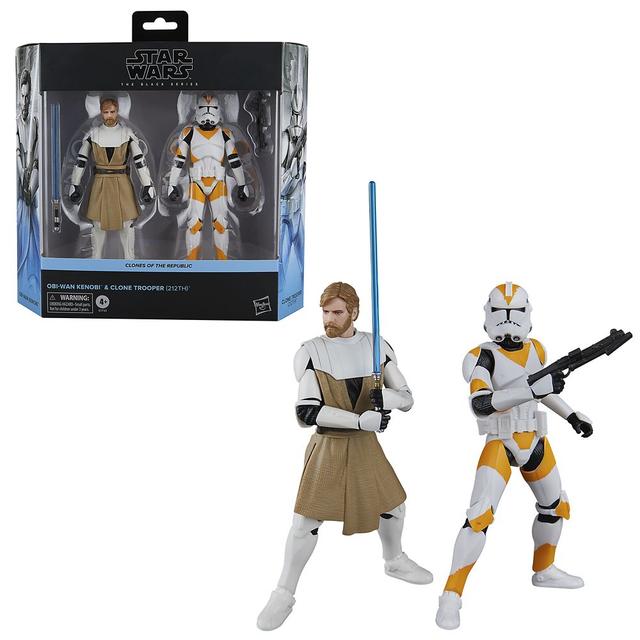Obi-Wan Kenobi & Clone Trooper (212th) Action Figure Set  Star Wars: The Black Series Official shopDisney