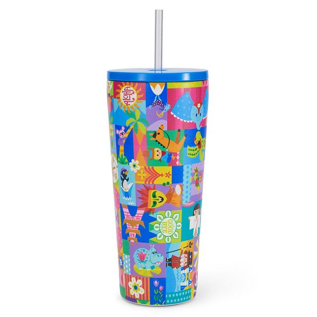 Disney it's a small world 22 oz. Stainless Steel Tumbler with Straw