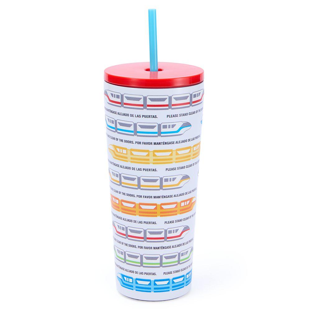 Disney Parks Monorail 22 oz. Stainless Steel Tumbler with Straw
