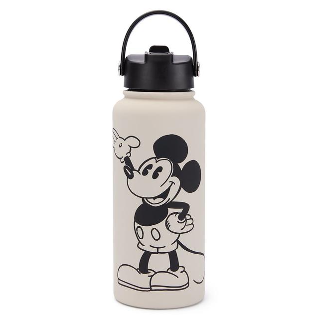 Mickey Mouse 32 oz. Stainless Steel Water Bottle with Built-In Straw Official shopDisney
