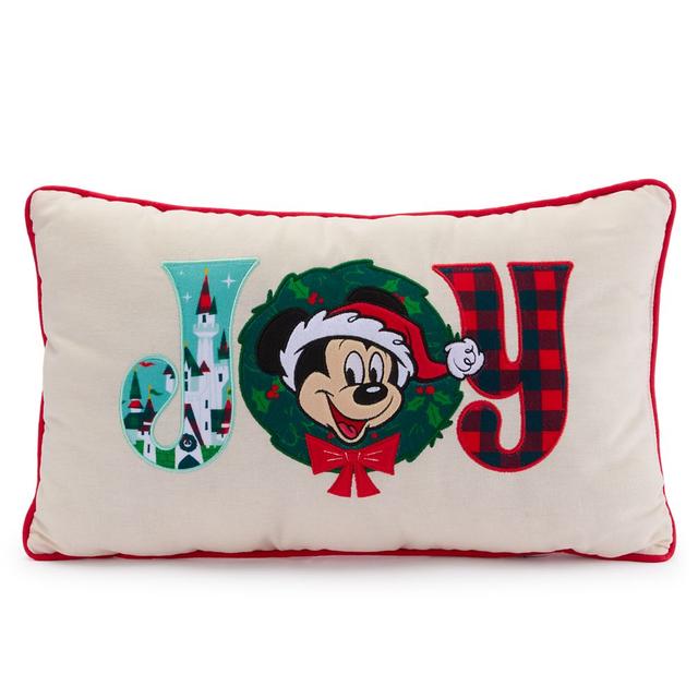 Mickey Mouse Holiday ''Joy'' Throw Pillow Official shopDisney