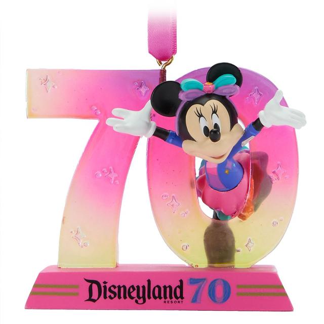 Minnie Mouse Figural Ornament  Disneyland 70th Anniversary