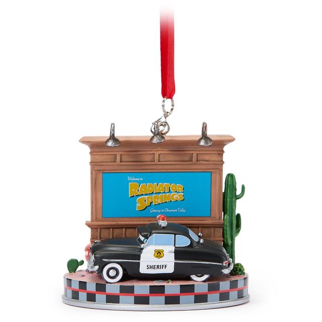 Lightning McQueen and Sheriff Sketchbook Ornament  Cars Official shopDisney