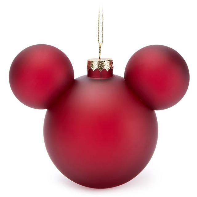 Mickey Mouse Icon Ball Ornament  Red Official shopDisney