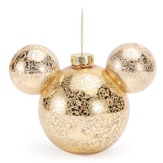 Mickey Mouse Icon Ball Ornament  Gold Official shopDisney