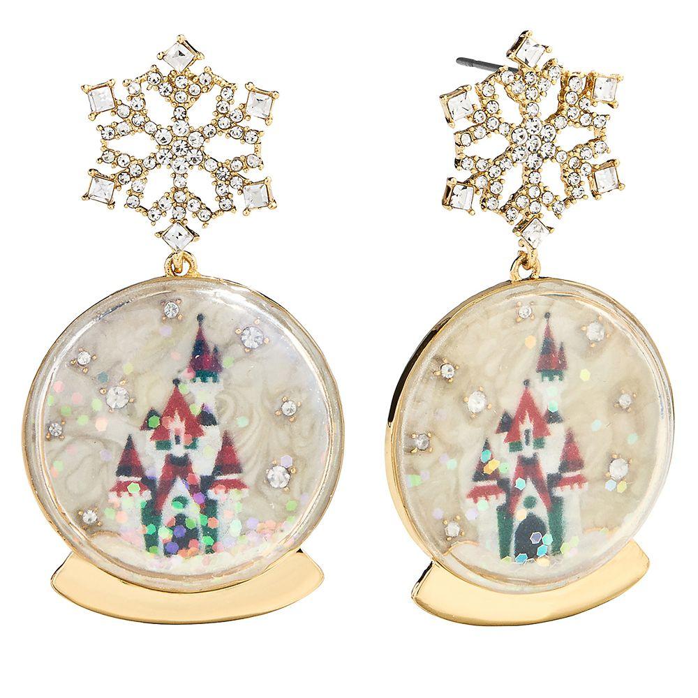 Cinderella Castle Snowglobe Drop Earrings by BaubleBar  Walt Disney World