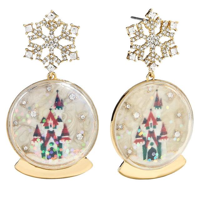Cinderella Castle Snowglobe Drop Earrings by BaubleBar  Walt Disney World
