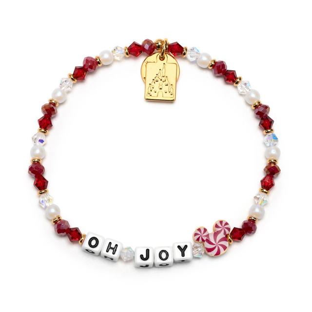 Mickey Mouse Peppermint Swirl ''Oh Joy'' Bracelet by Little Words Project Official shopDisney