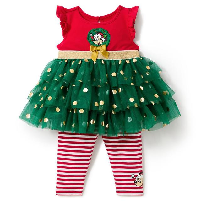 Santa Minnie Mouse Holiday Dress and Leggings Set for Baby Official shopDisney