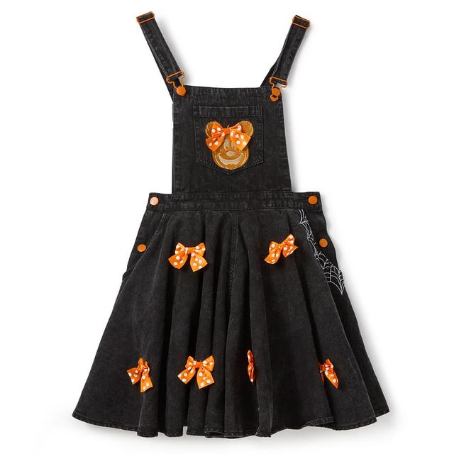 Minnie Mouse Jack-o'-Lantern Overalls Romper for Women by Her Universe Official shopDisney
