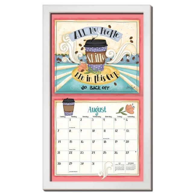 Contemporary Wall Calendar Frame - White Finish
