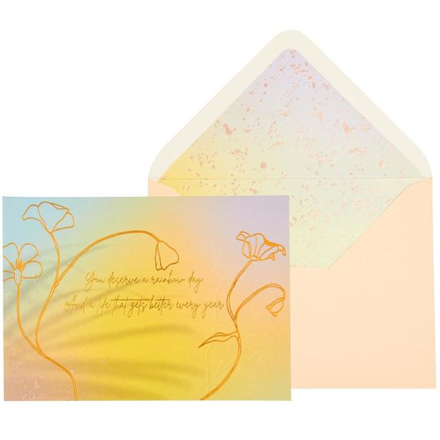 Deserve a Rainbow Day Birthday Card