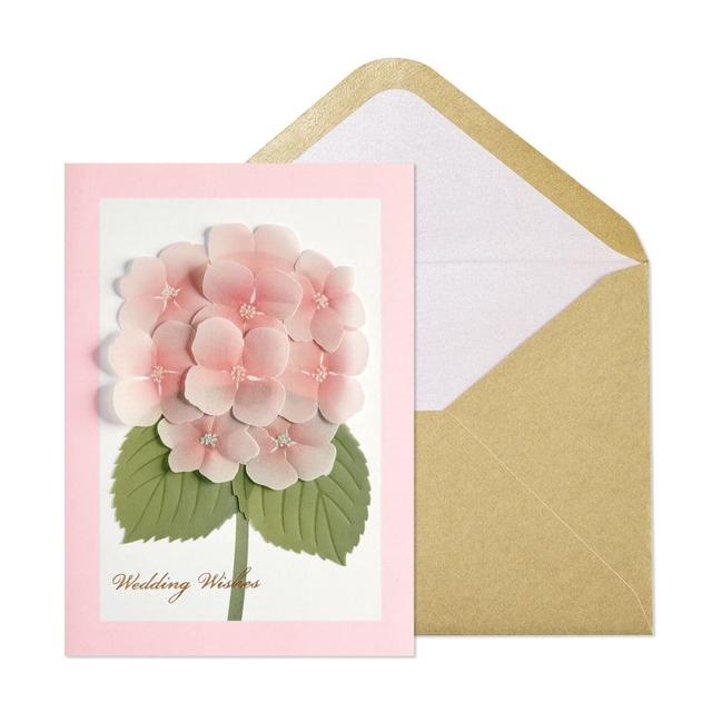 Hydrangea Wedding Card