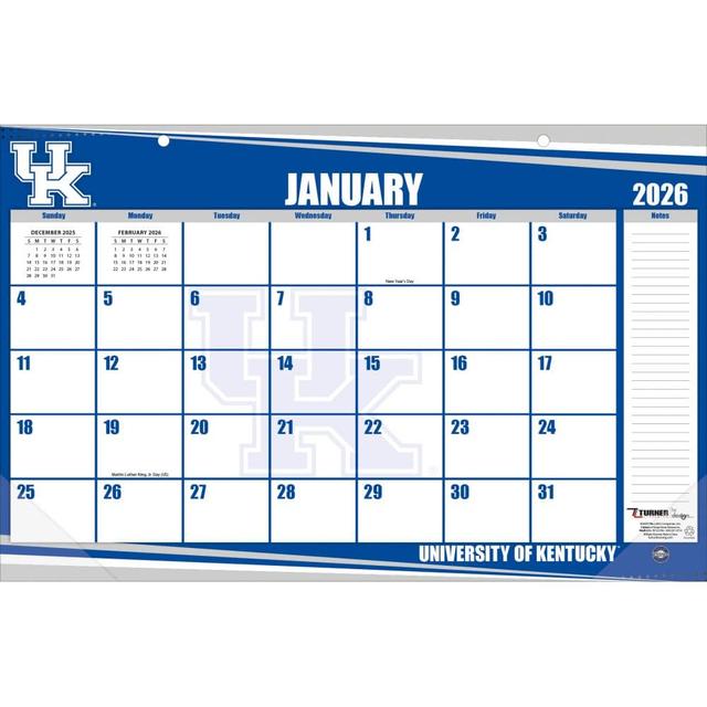 Kentucky Wildcats 2026 Desk Pad 17" X 11"