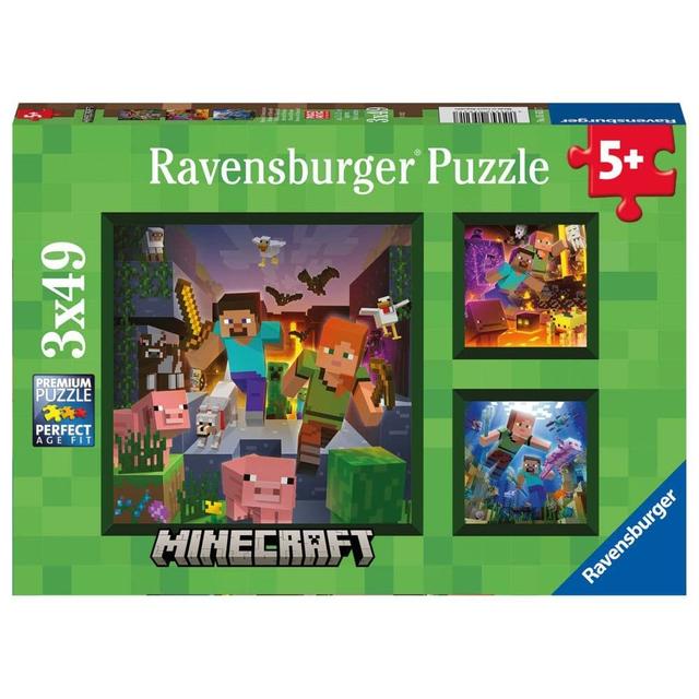 Minecraft 3X49 Piece Puzzle Set