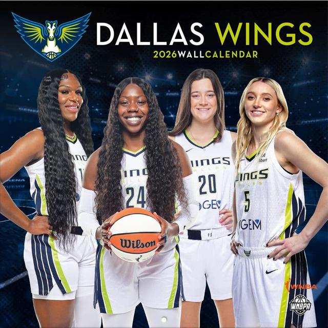 Dallas Wings 2026 Wall Calendar