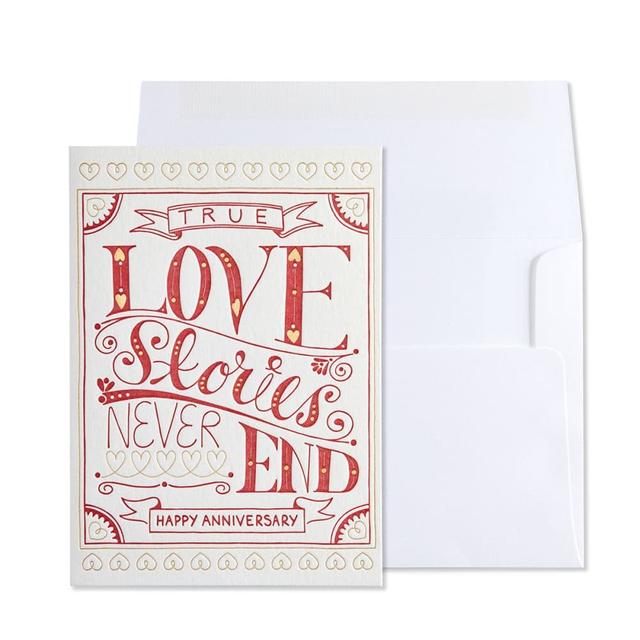 True Love Stories Anniversary Card