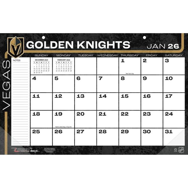 NHL Vegas Golden Knights 2026 Desk Pad