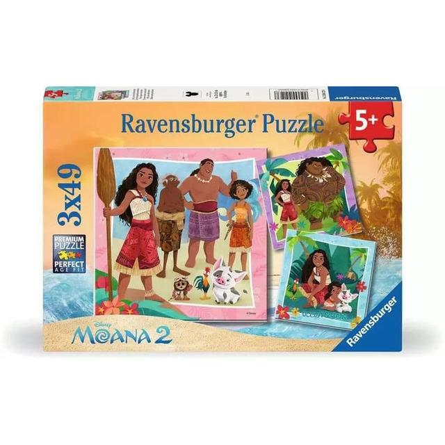 Moana 2 3x49 Piece Puzzle