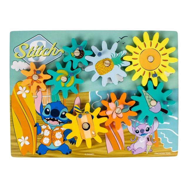 Disney Stitch 8 Gear Wooden Puzzle