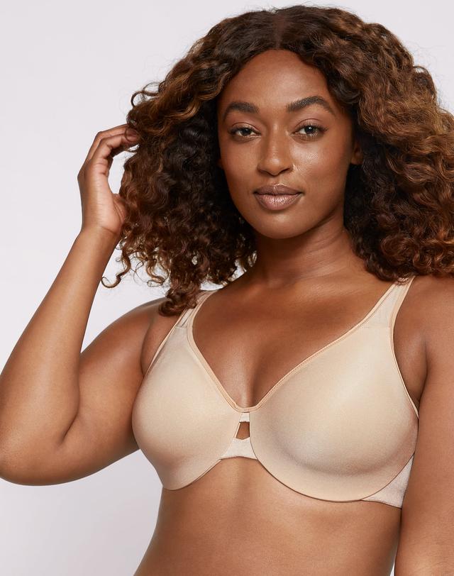 Lilyette by Bali Minimizer Bra for Women, Dream Keyhole Champagne Shimmer 36D