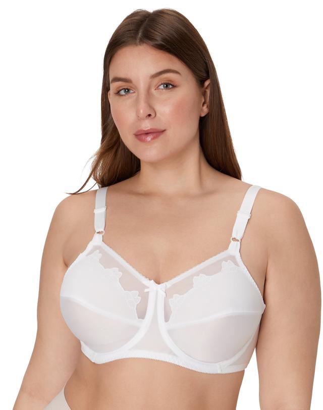 Flower Bali Underwire Bra White 44B
