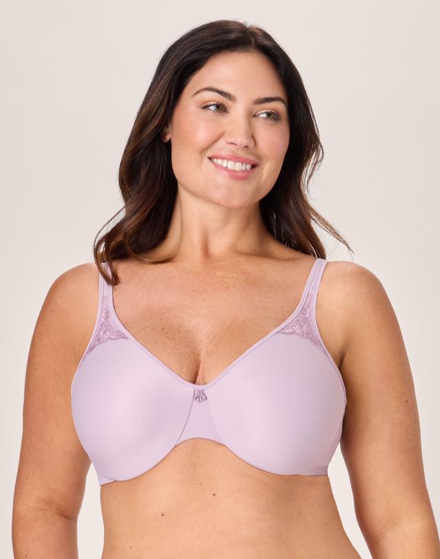 Bali Passion for Comfort Underwire Minimizer Bra Purple Mauve 38D