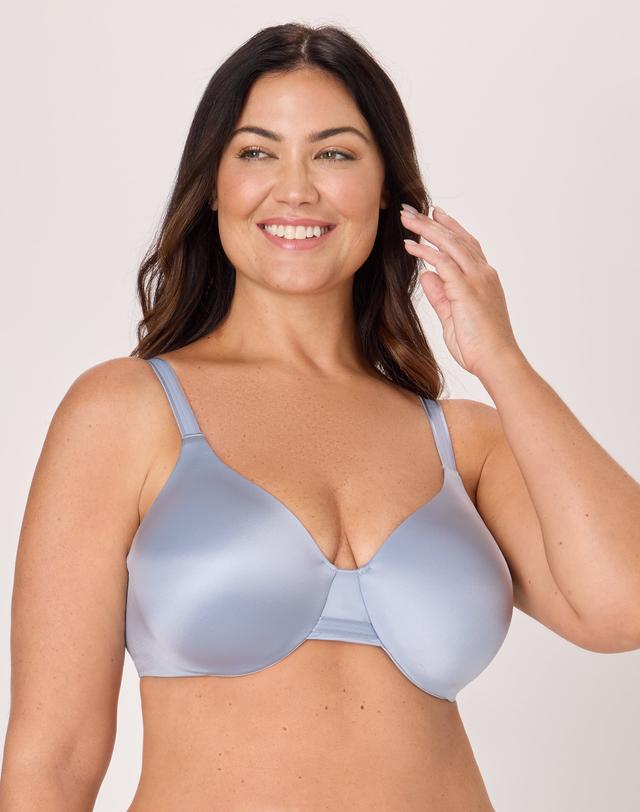 Bali One Smooth U Smoothing & Concealing Underwire Bra Silver Satin 40C