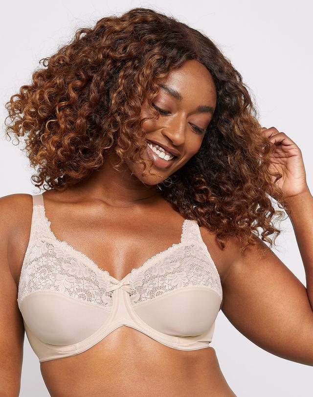 Lilyette by Bali Minimizer Underwire Bra Paris Nude 38D