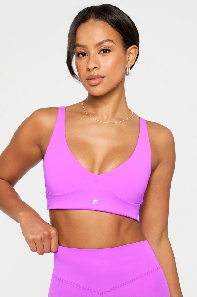 PureLuxe Longline-Sport-BH mit leichtem Halt Fabletics pink Womens XXS