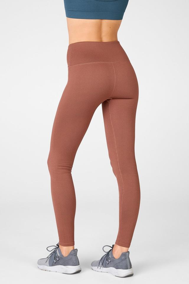 Seamless High-Waist Leggings Fabletics Brown Womens XS