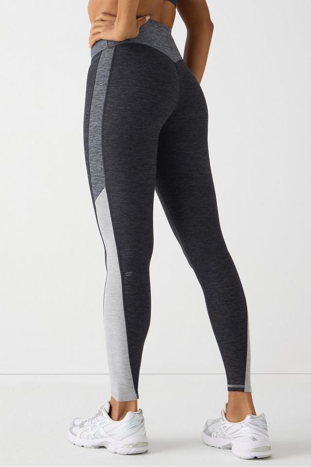 HeatherFlex High-Waist Tonal TLC Leggings Fabletics Schwarz Womens XS /  Lang | 29