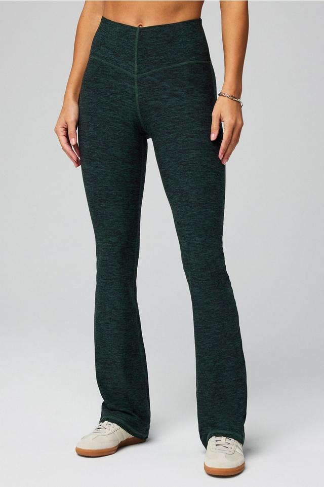 HeatherFlex High-Waist Hose mit leichtem Schlag Fabletics Everpine Heather Womens XS /  Normal | 27