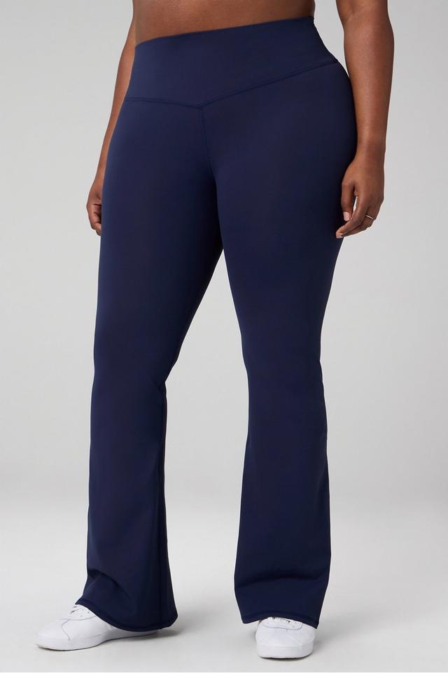 PureLuxe High-Waist TLC Schlaghose Fabletics blau Womens 4X /  Normal | 27 plus