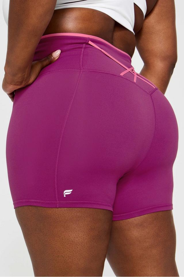 Boost PowerHold® High-Waist Shorts (Länge: 10 cm) Fabletics Lila Womens 3X plus