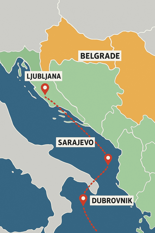 Belgrade to Zagreb  via Dubrovnik (Bled&Plitvica) Small Group Tour