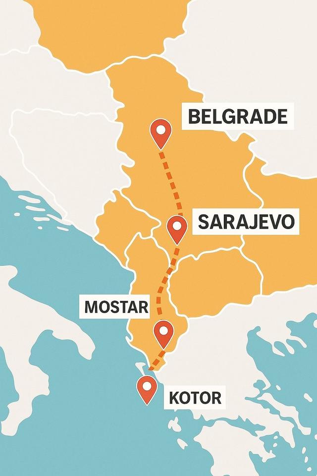 Belgrade to Dubrovnik Small Group (Serbia&Bosnia-Herzegovina&Croatia&Montenegro)