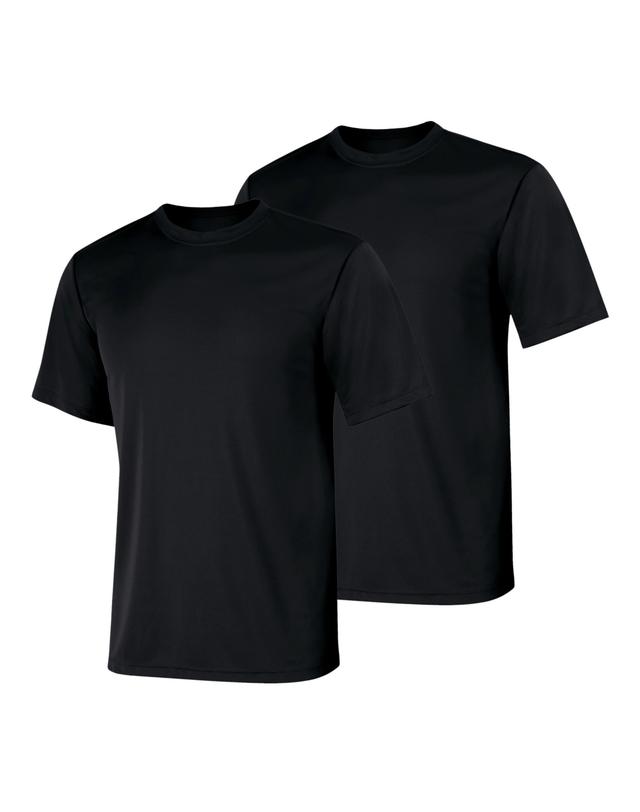Hanes Sport Cool DRI Men's Performance T-Shirt, Value 2-Pack Black 3XL