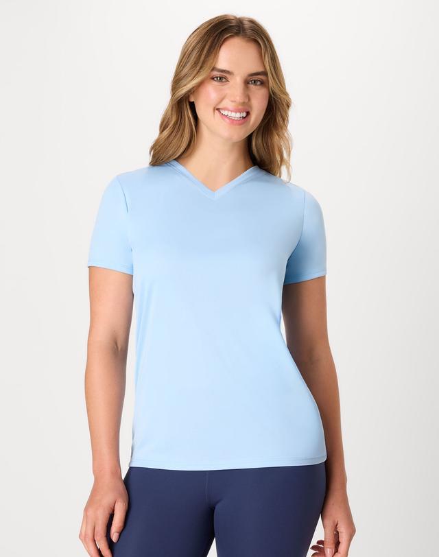 Hanes Sport Cool DRI Women's Performance V-Neck T-Shirt, 5-Pack Black/White/Navy/Wow Pink/Light Blue 3XL
