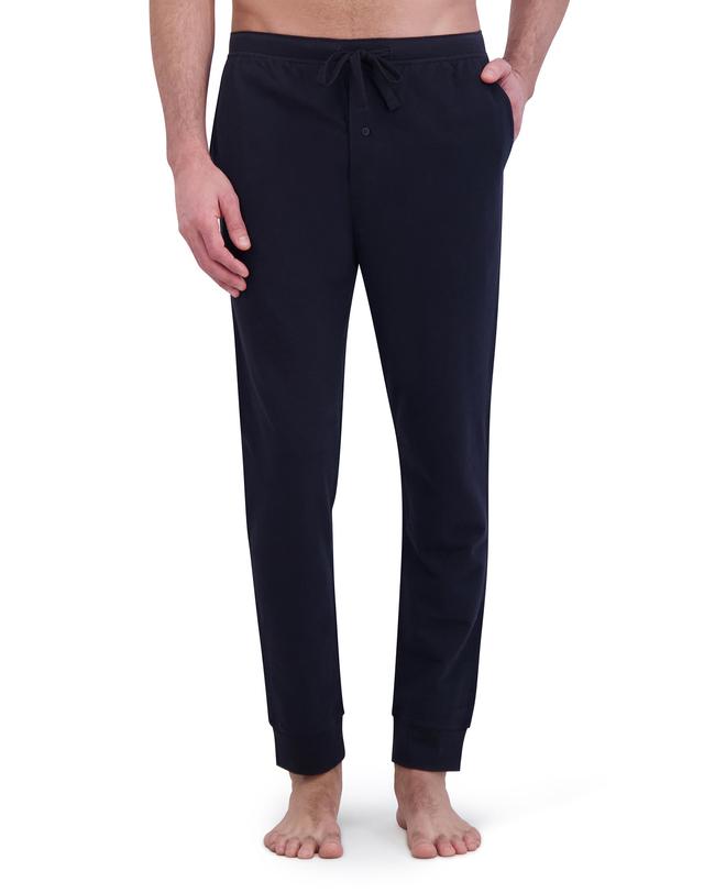 Hanes Originals Men's Pajama Joggers, Cotton French Terry Black L