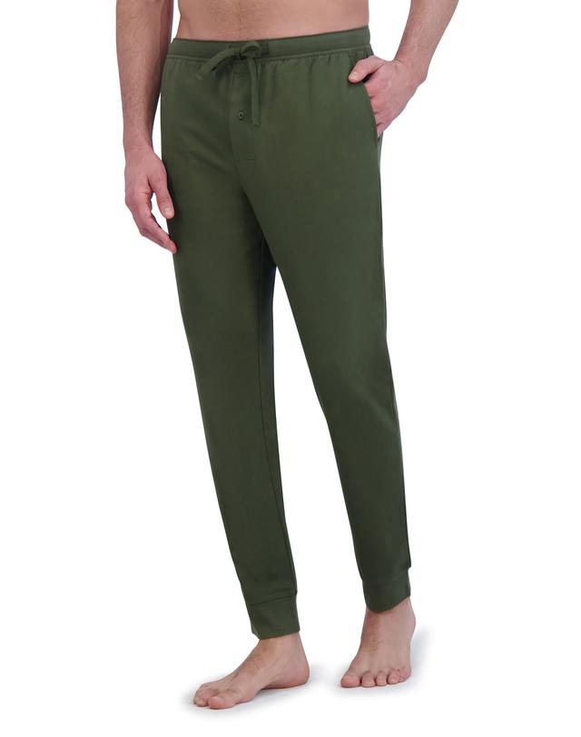Hanes Originals Men's Pajama Joggers, Cotton French Terry Green L