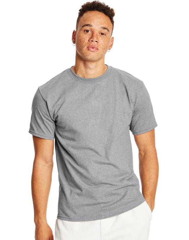 Hanes Authentic Men's T-Shirt (Big & Tall Sizes Available) Ash S