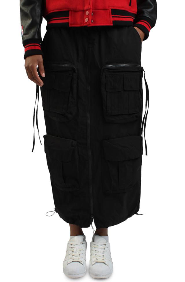 Utility Straight Long Skirt