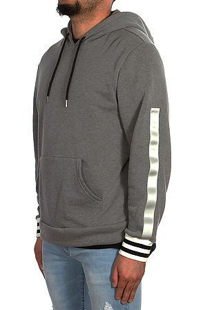 Stripe tape Light Weight Hoodie Gray