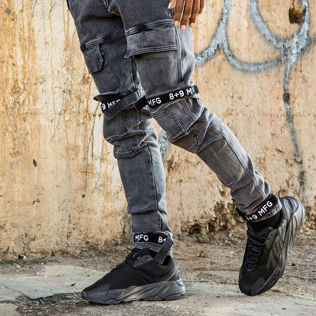 Strapped Up Slim Utility Pant Vintage Washed Grey