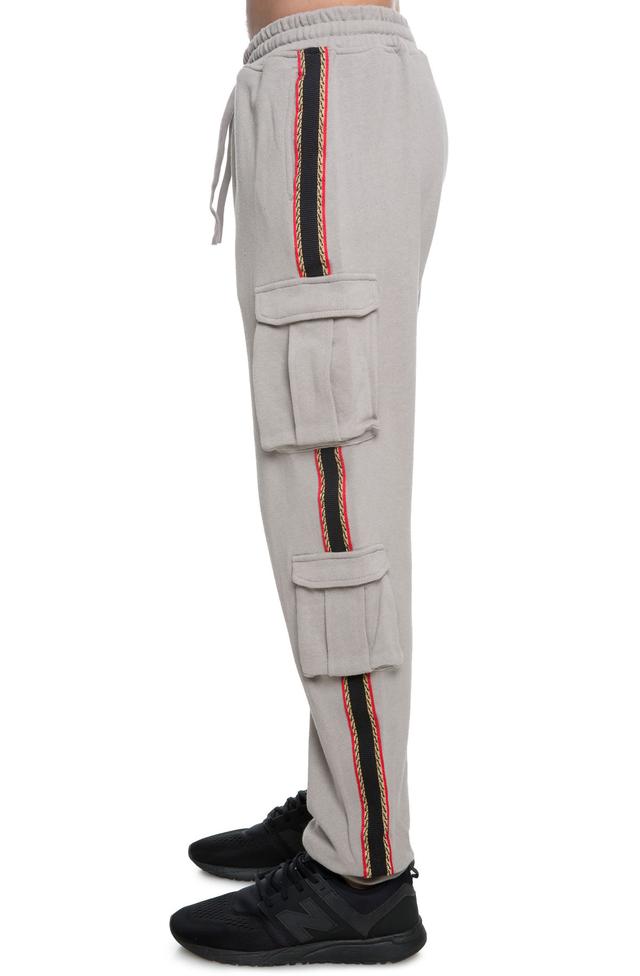 The Piranha Taped 4 Pocket Cargo Sweats in Light Khaki