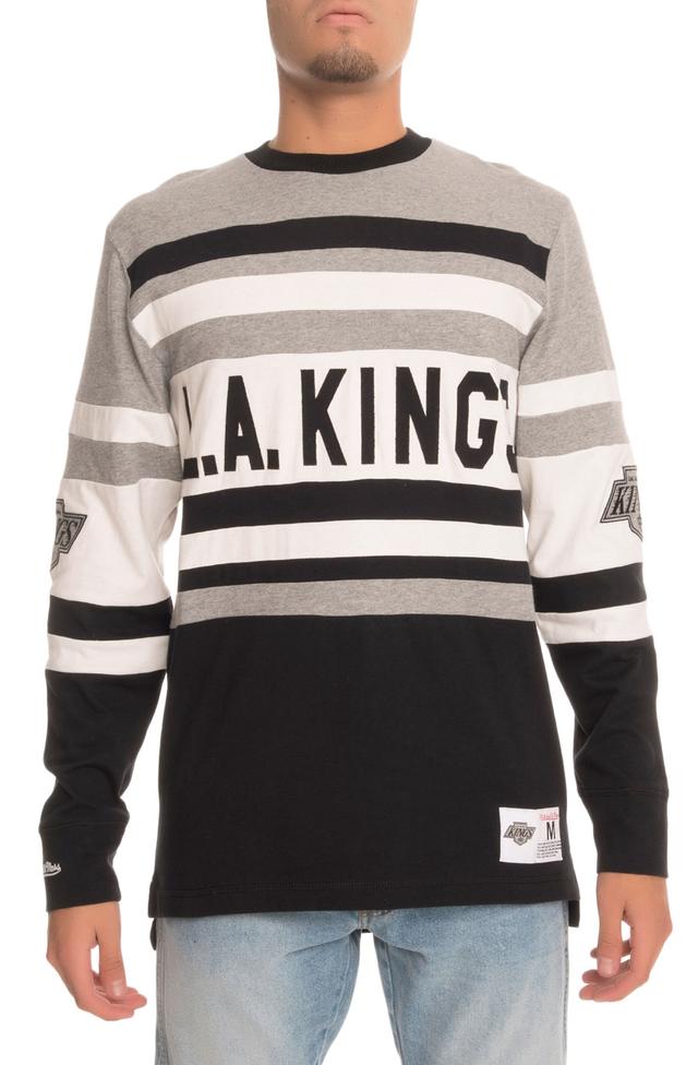 The L.A. Kings Open Net LS Top in Grey & Black