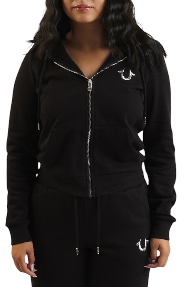 Lurex Embroidered World Tour Zip Hoodie