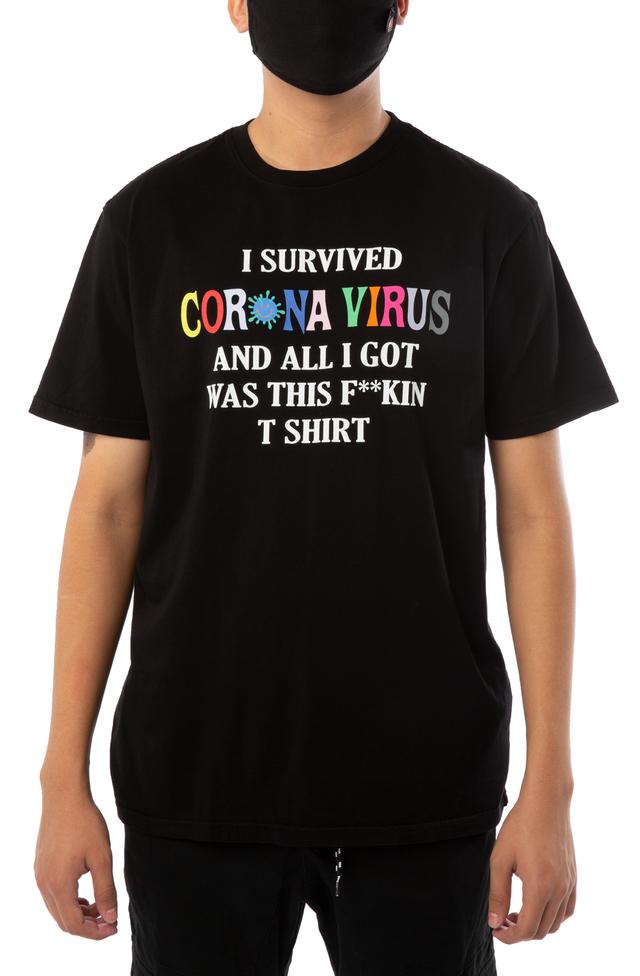 Corona World Tour Black Graphic Tee | Streetwear Style