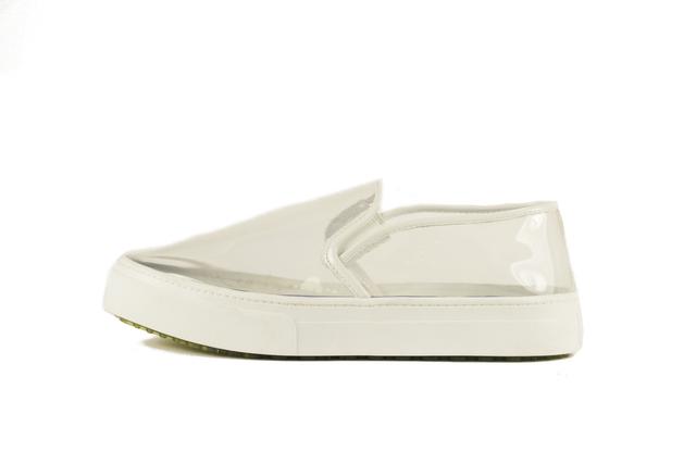 Jeffrey Campbell: Sarlo Clear White Patent Flatform